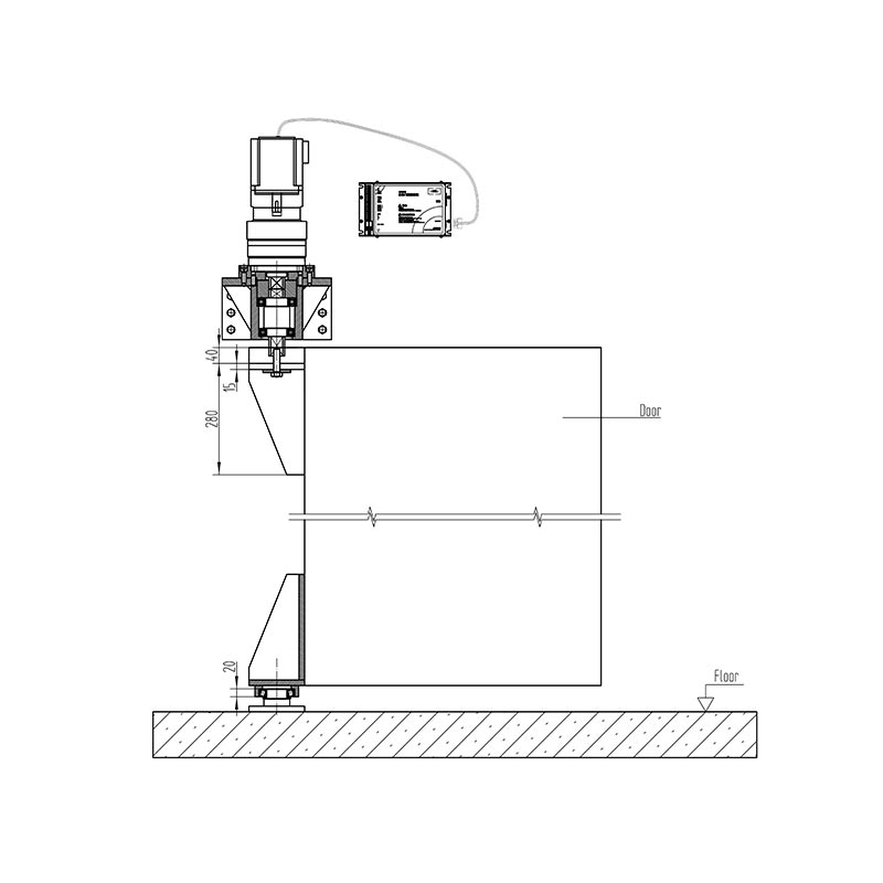 3000 kg automatický pohon otoče